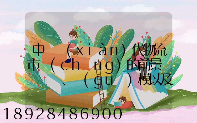中國現(xiàn)代物流市場(chǎng)的前景、規(guī)模以及成就。